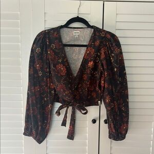 Rhythm Toluca front tie crop top